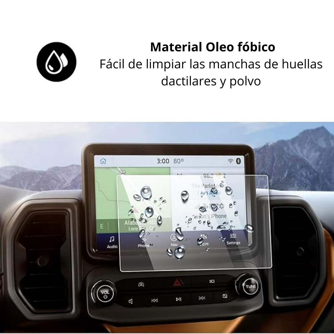 Protector Pantalla vidrio 8 Ford Bronco Sport 2021 al 2024