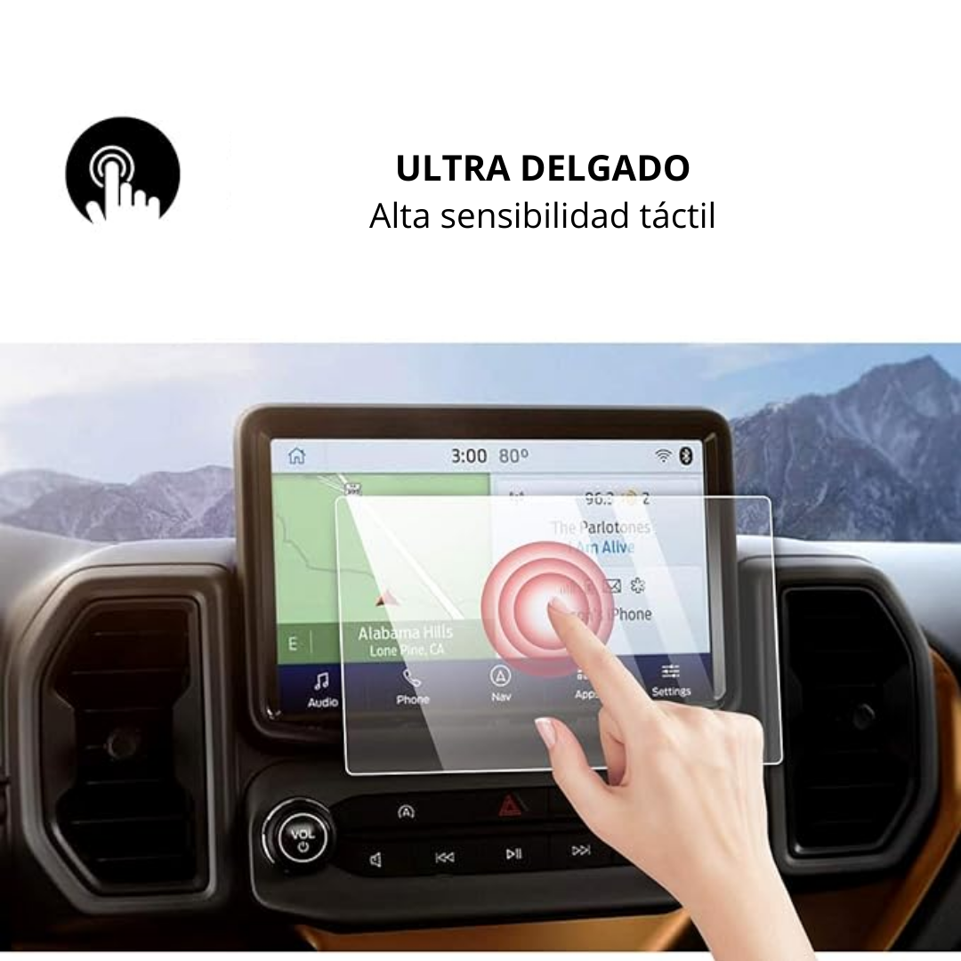 Protector Pantalla vidrio 8 Ford Bronco Sport 2021 al 2024