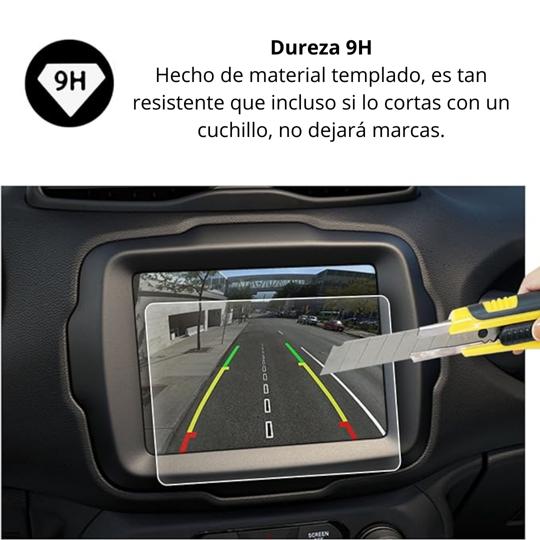 Protector Pantalla vidrio 8.4 JEEP Renegade 2021 al 2023