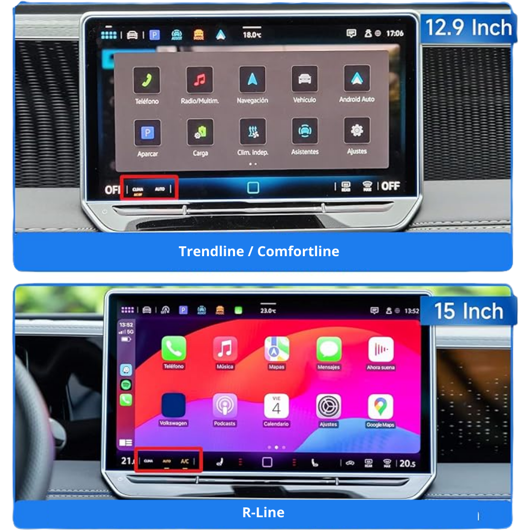 Protector Vidrio Para Pantalla Volkswagen Tiguan 2025