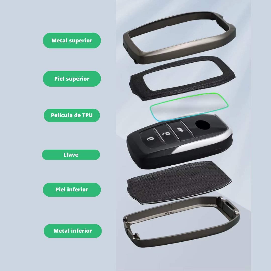 Funda Llave Toyota Corolla Cross Camry Prius 2023 2024 2025