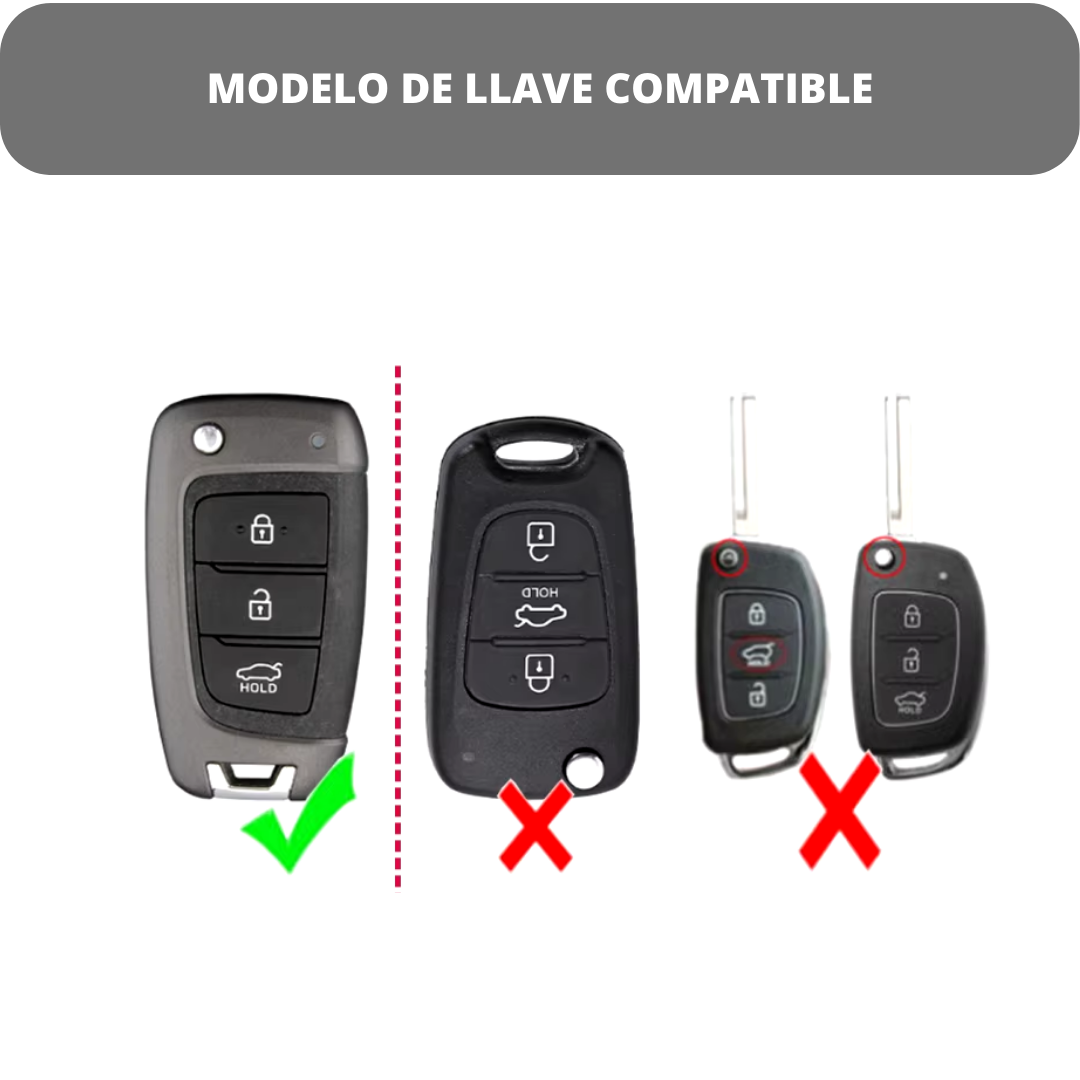 Funda de llave Hyundai Accent 2018 2019 2020 2021 2022 2023