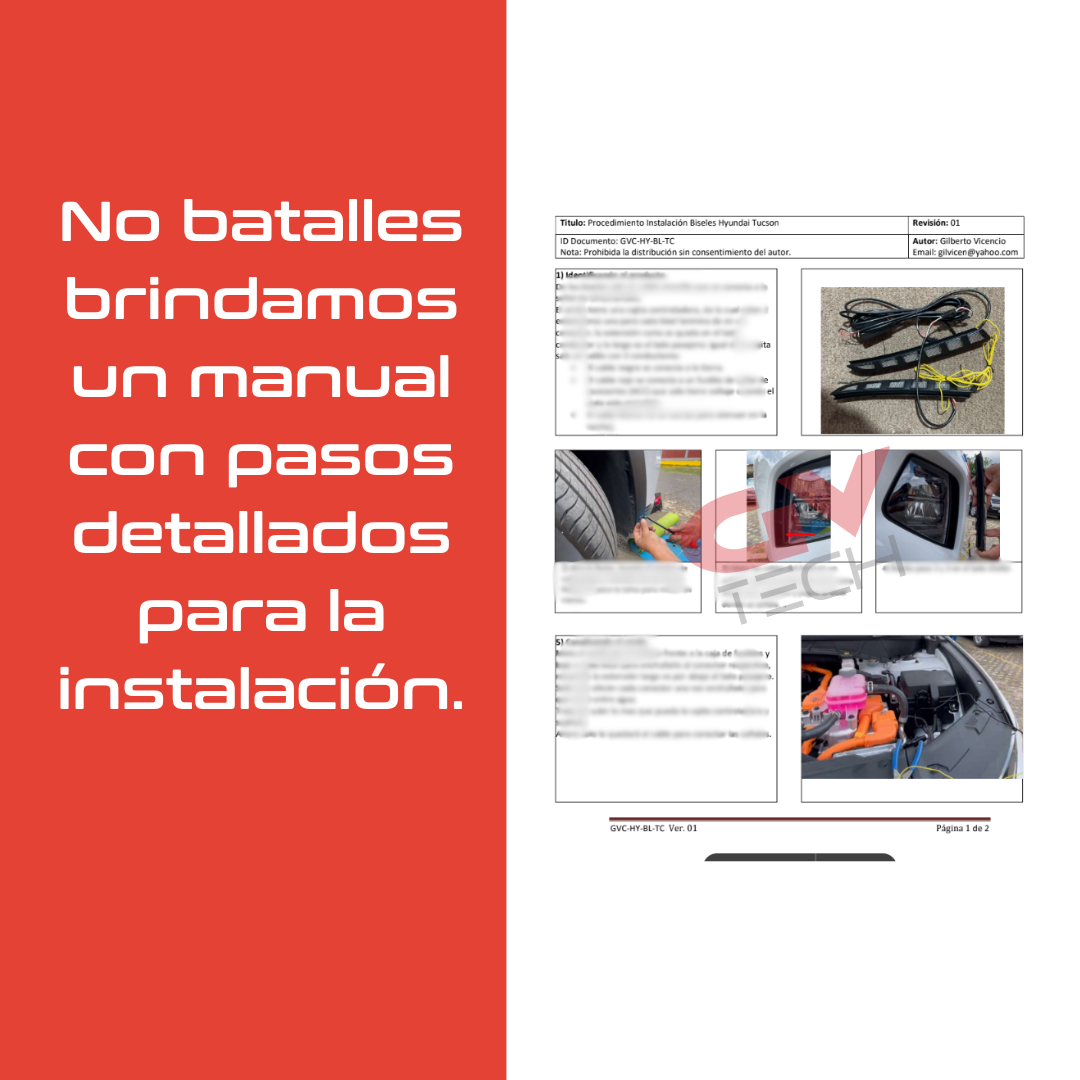 Kit biseles Hyundai Tucson 2022-2023 Tipo L