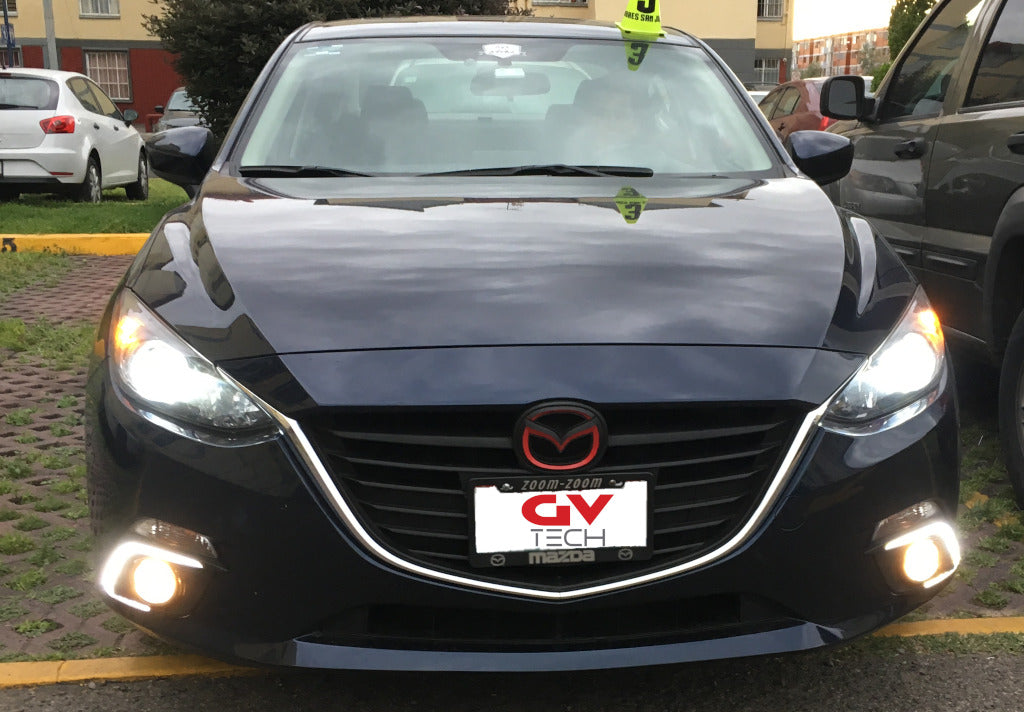 Biseles Led Drl Direccionales para Mazda 3 años 2014-2016