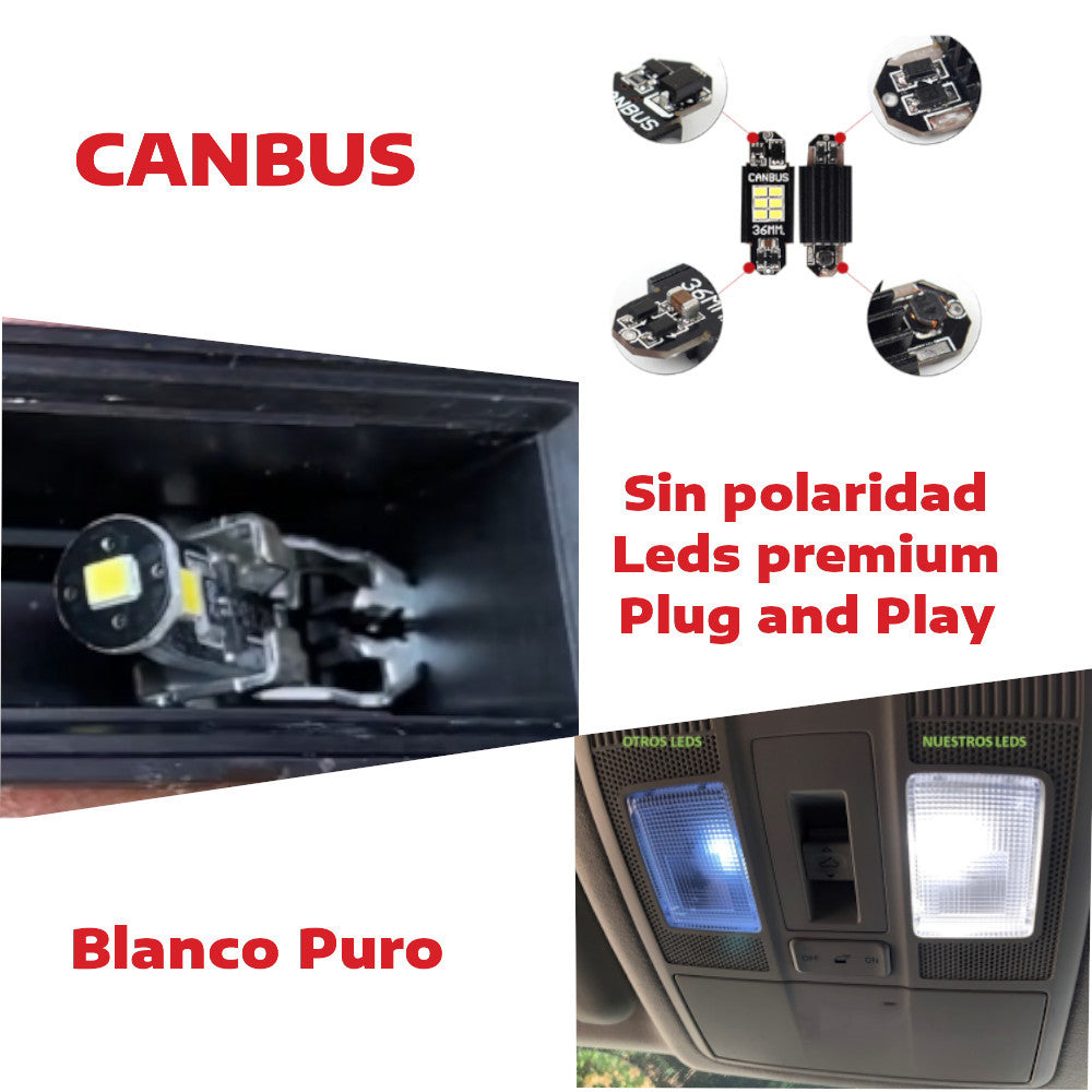 Kit Led De Interiores Nissan Np300 Frontier 2016 Al 2022