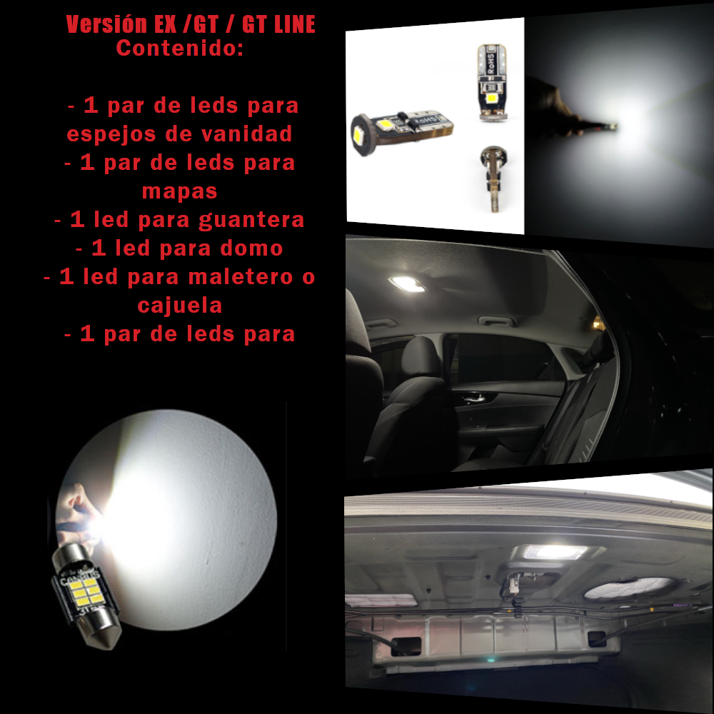 Led Premium Interiores Para Kia Forte 2019 al 2022