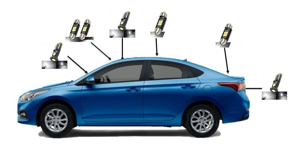 Kit Led Interiores Hyundai Accent 2018 Al 2022