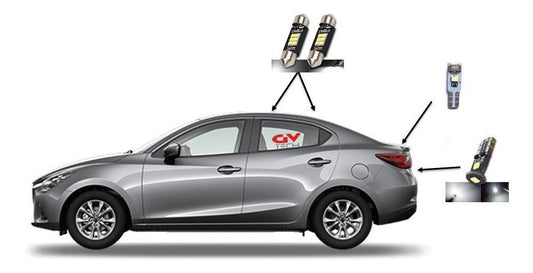 Led Premium Interiores Mazda 2 Sedan 2019 al 2025