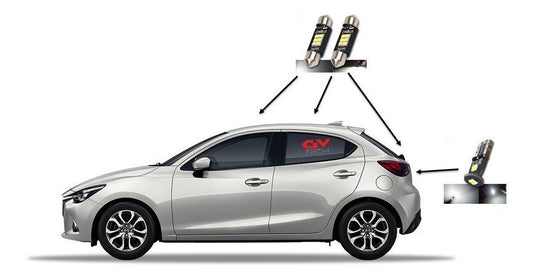 Led Premium Interiores Mazda 2 Hatchback años 2015 al 2025