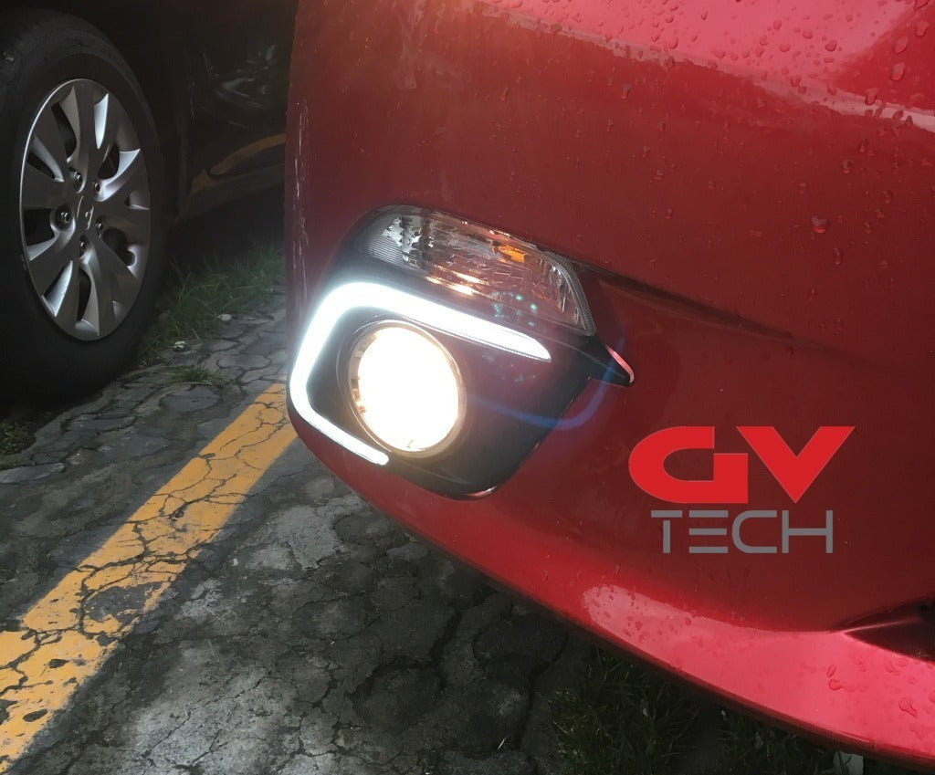 Biseles Led Drl Direccionales para Mazda 3 años 2014-2016
