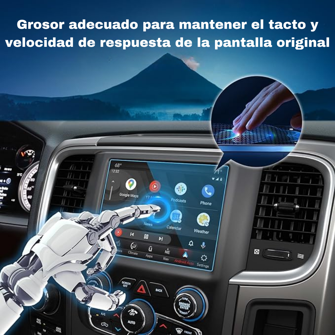 Protector Pantalla Cristal Ram Jeep Chrysler 2013-2023