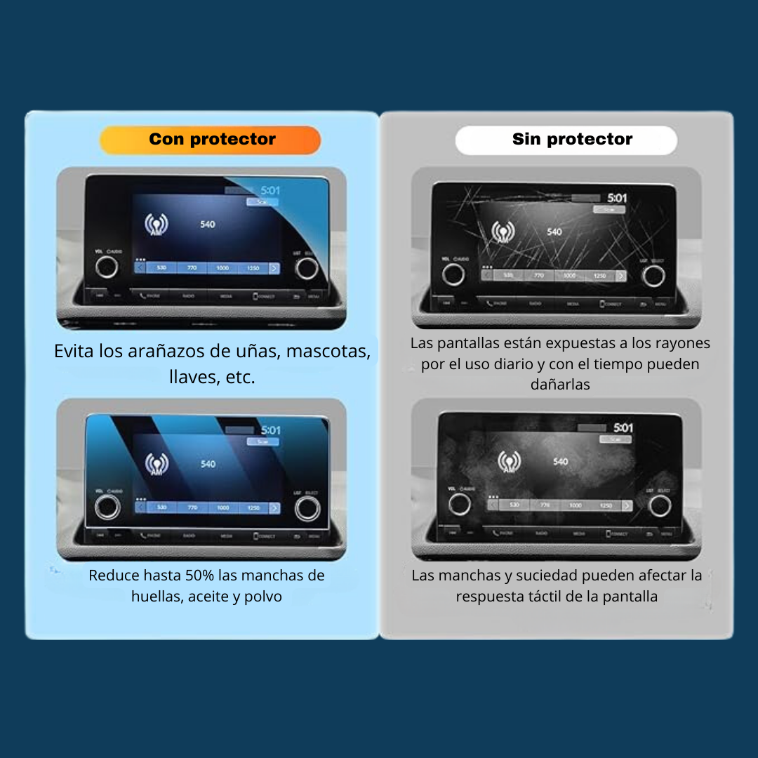 Protector Pantalla vidrio para Honda CRV Civic HRV 2023 2024