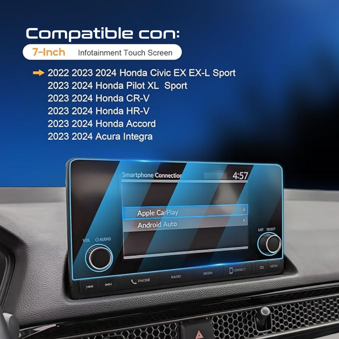 Protector Pantalla vidrio para Honda CRV Civic HRV 2023 2024