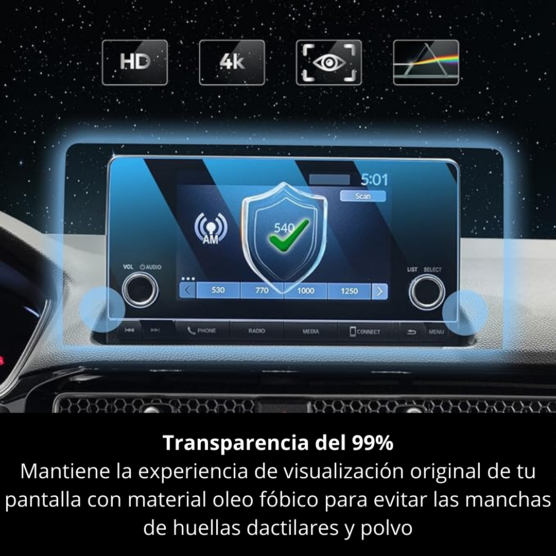 Protector Pantalla vidrio para Honda CRV Civic HRV 2023 2024