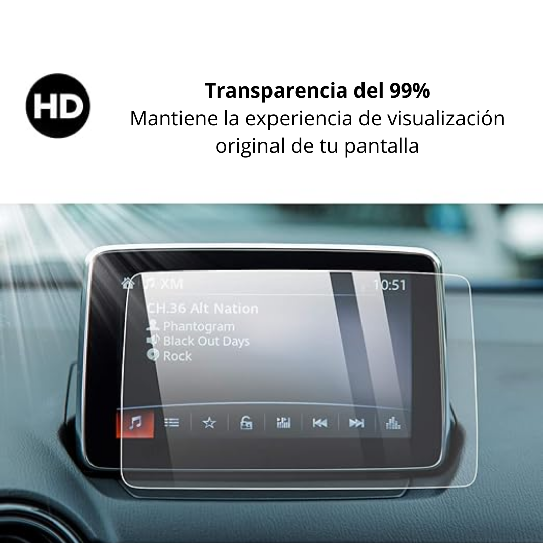 Protector Pantalla vidrio para Mazda 2 3 Cx3 Mx5 2014 a 2023