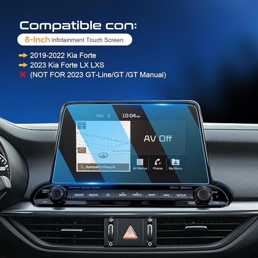 Protector Pantalla vidrio 8 Kia Forte 2021 al 2024