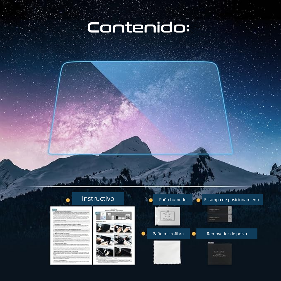 Protector Pantalla vidrio 8 Kia Forte 2021 al 2024
