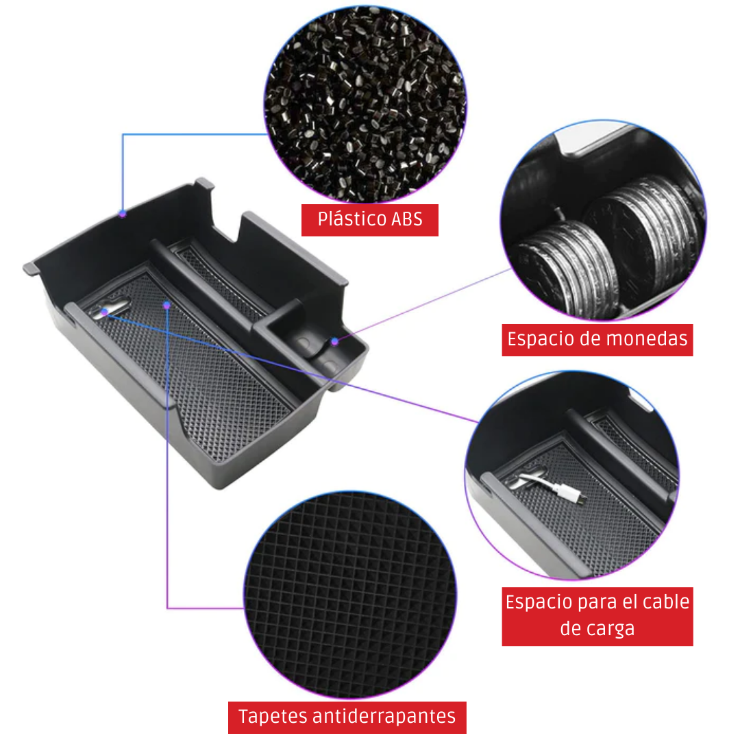 Organizador de Reposabrazos para Jeep Compass 2023 2024