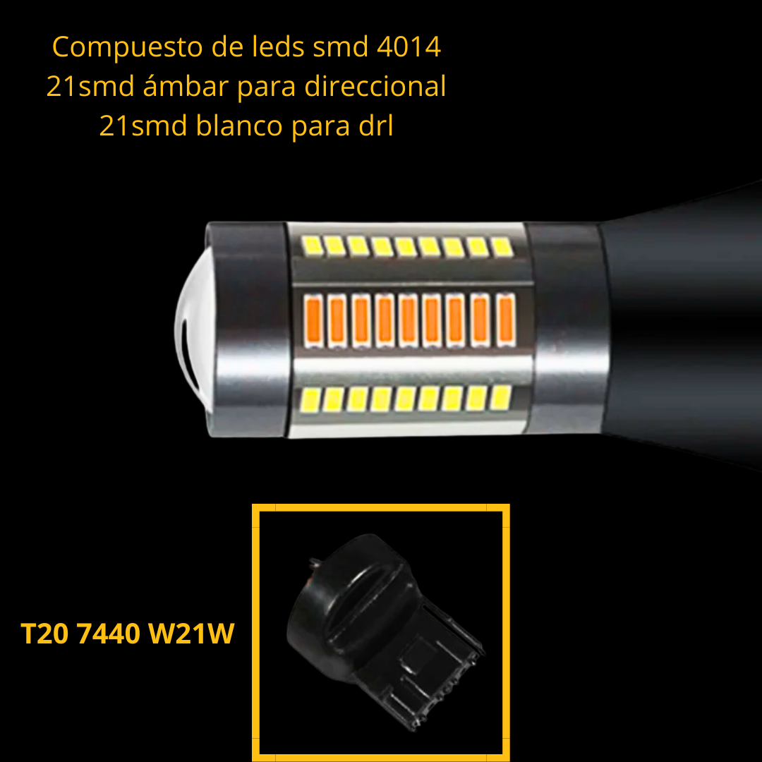 Leds Switchback (drl/direccional) Nissan Versa 2020 al 2023