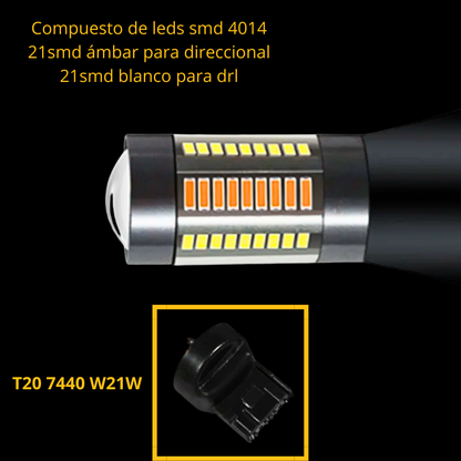 Leds Switchback (drl/direccional) Nissan Versa 2020 al 2023