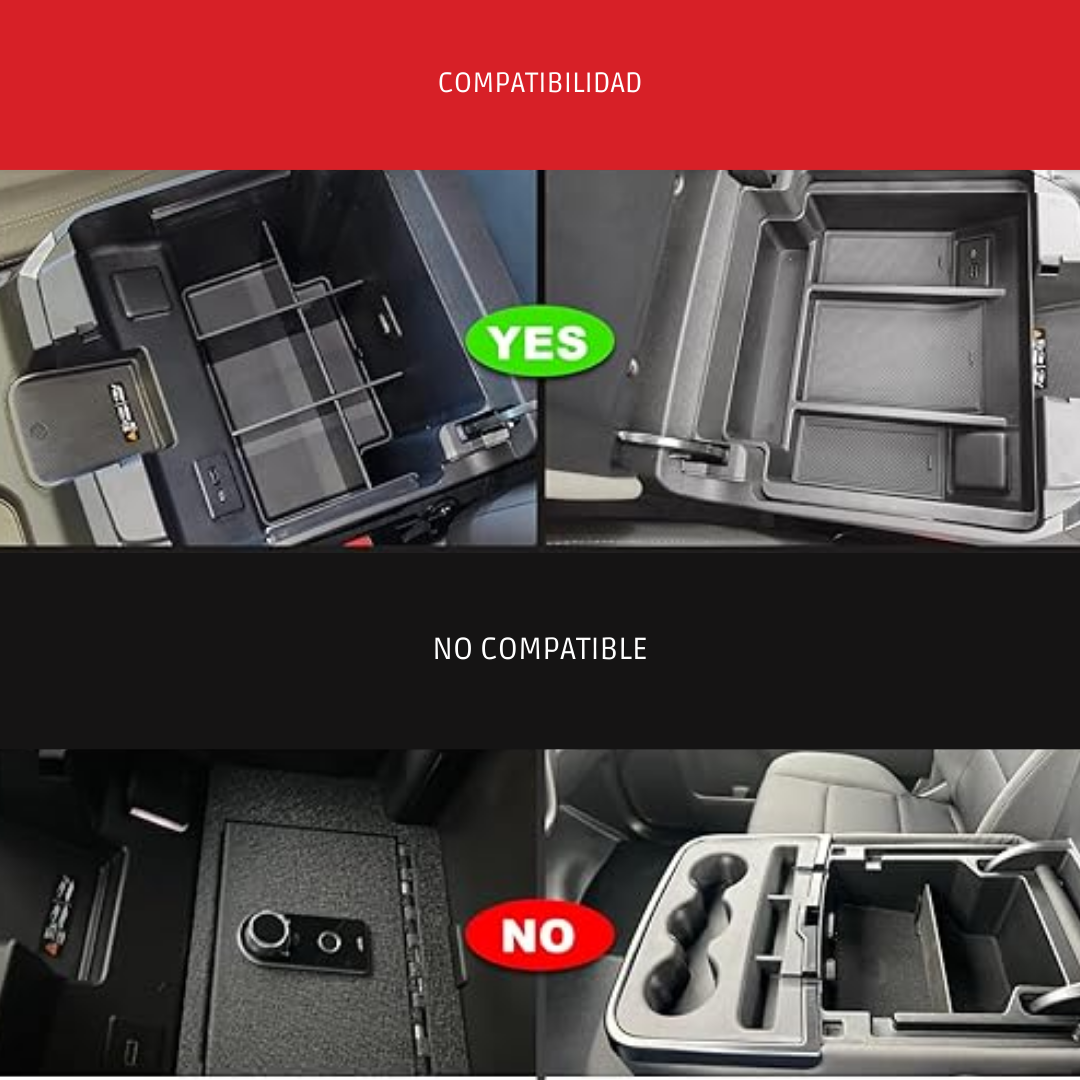 Organizador reposabrazos para Chevrolet Silverado 2023 2024