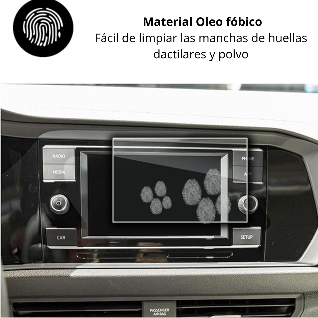 Protector Pantalla Vidrio 6.5″ Vento Jetta Tiguan 2020 2024