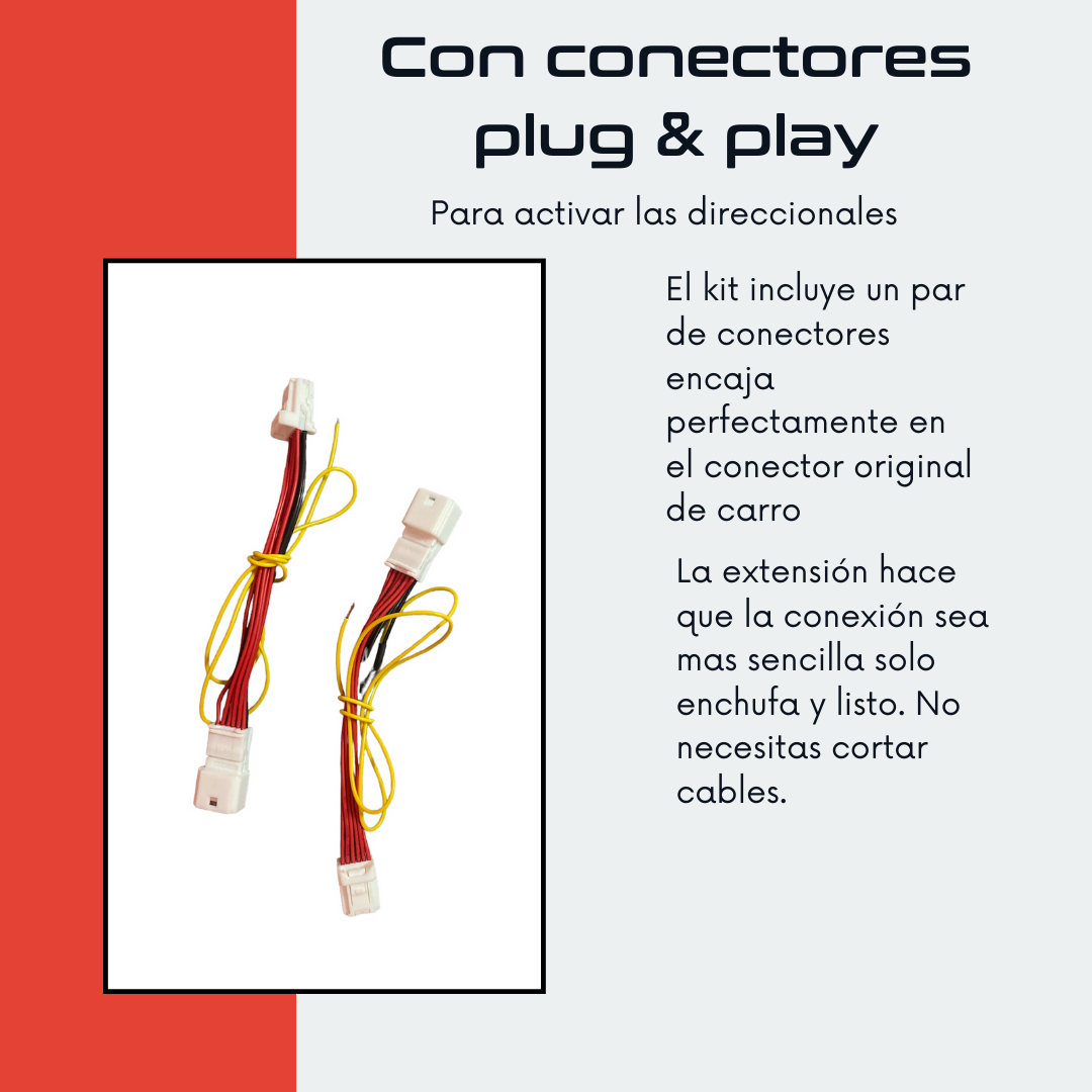 Combo Kit Biseles Led M3 2019 2025 L + Extensiones 12 pines