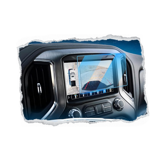 Protector Pantalla vidrio 8 GMC Sierra 1500 2019 al 2022
